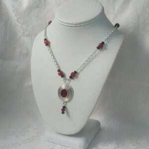 Roman – Carnelian & Lapis Necklace