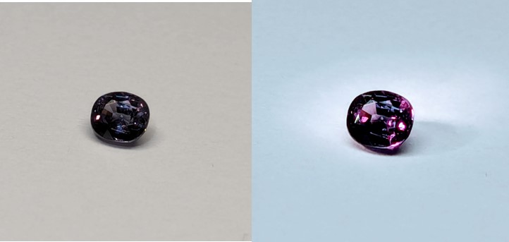 Blue Colour Change Garnet Gemstone