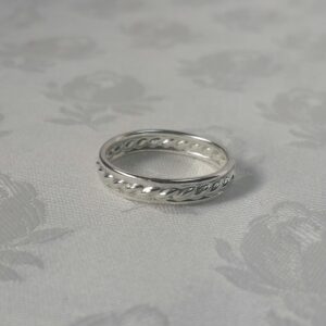 Roman Silver Twist Ring