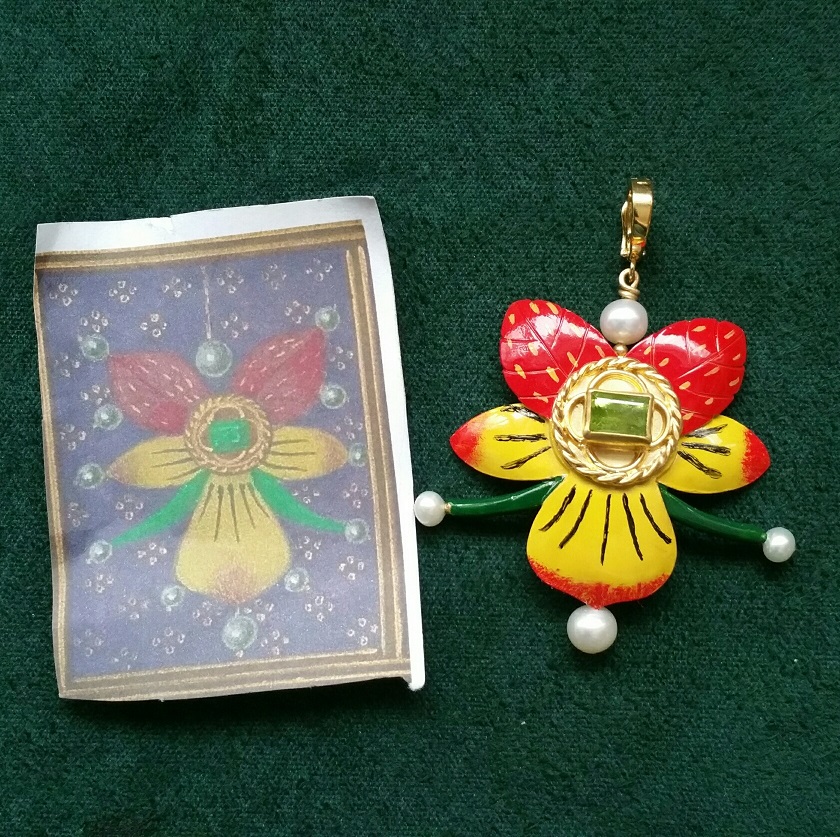 15th Century Book of Hours Flower - Image 3